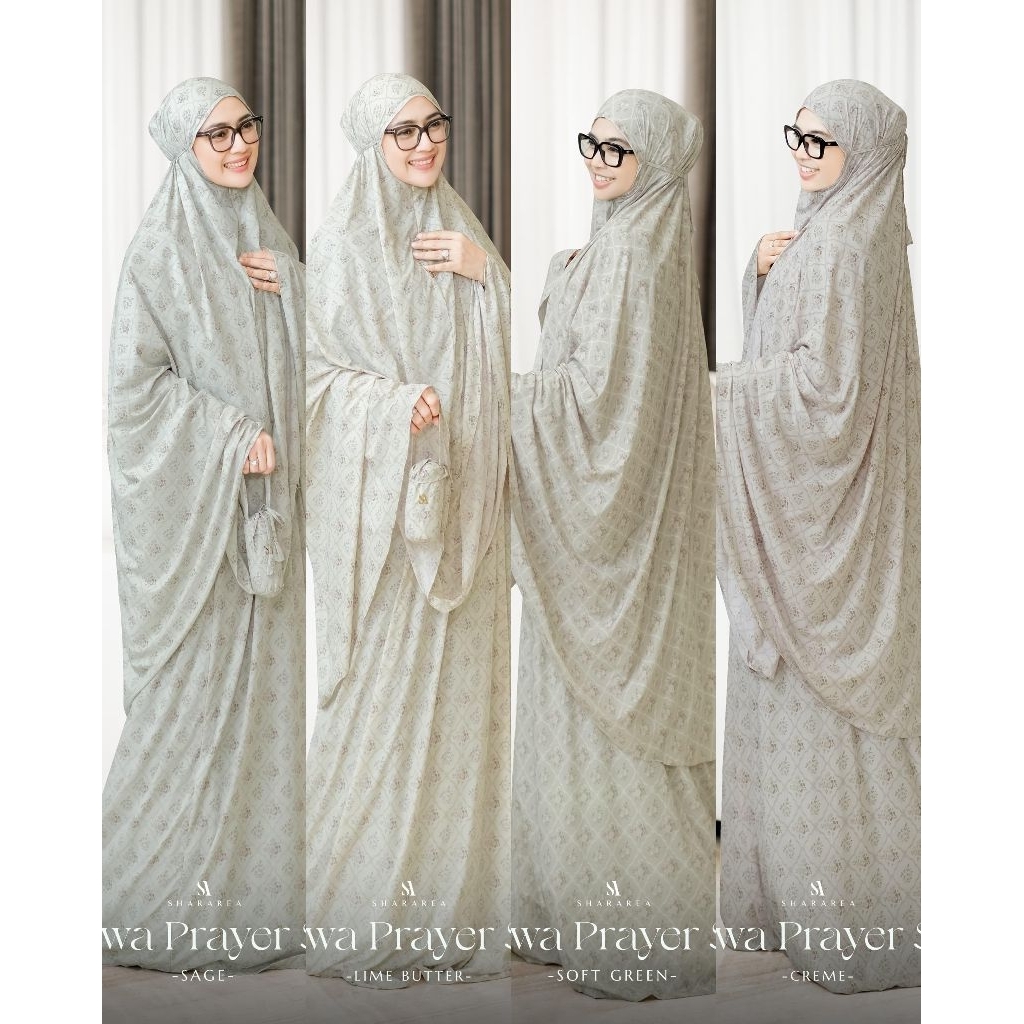 Hawa Prayer Set (Mukena, Pouch, Sajadah mini) by shararea