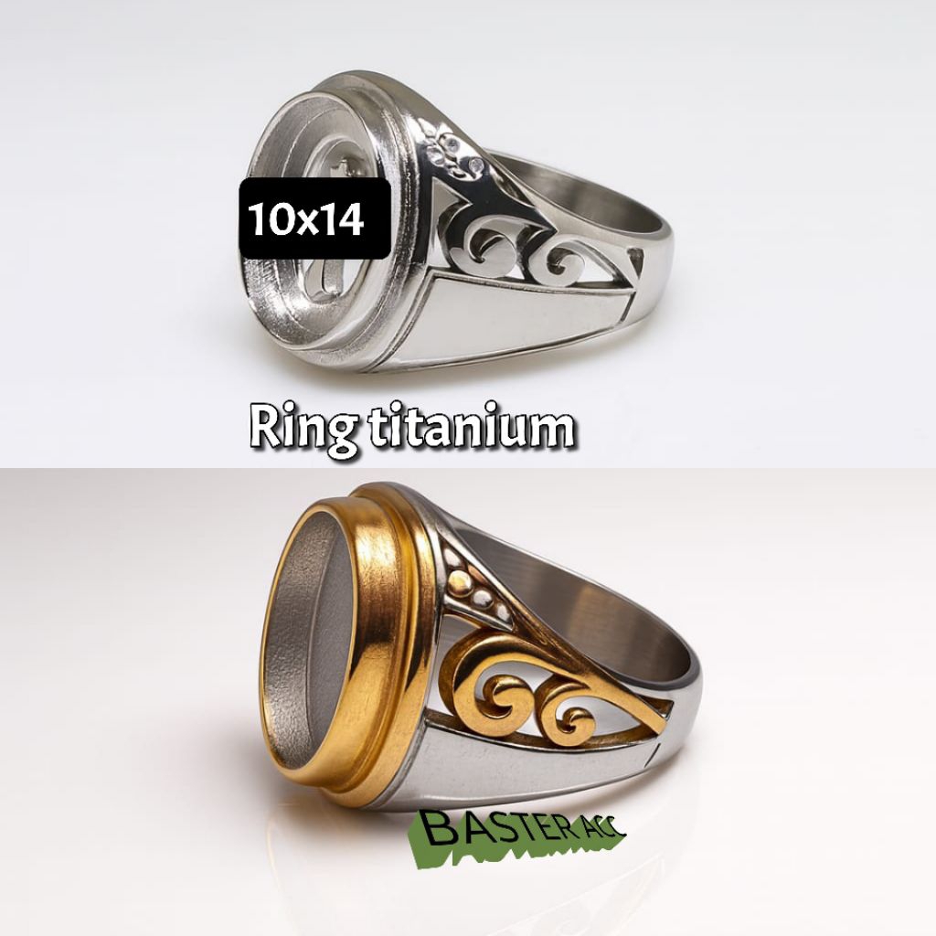 RING CINCIN TITANIUM SUPER 10X14 TERAWANG