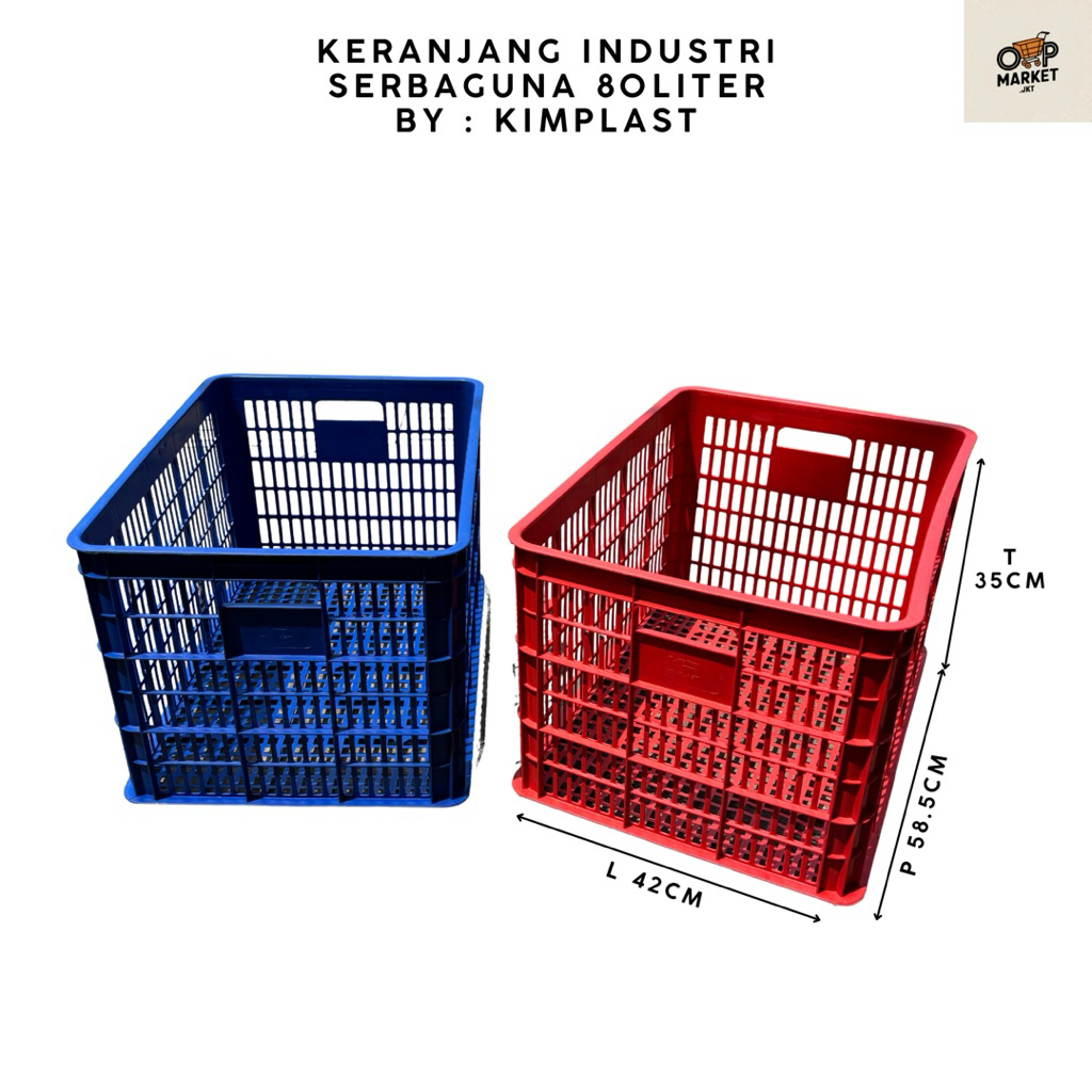 KIMPLAST - Keranjang Industri 80 Lt Liter Keranjang Industri Keranjang Dagang Keranjang Serbaguna Ke