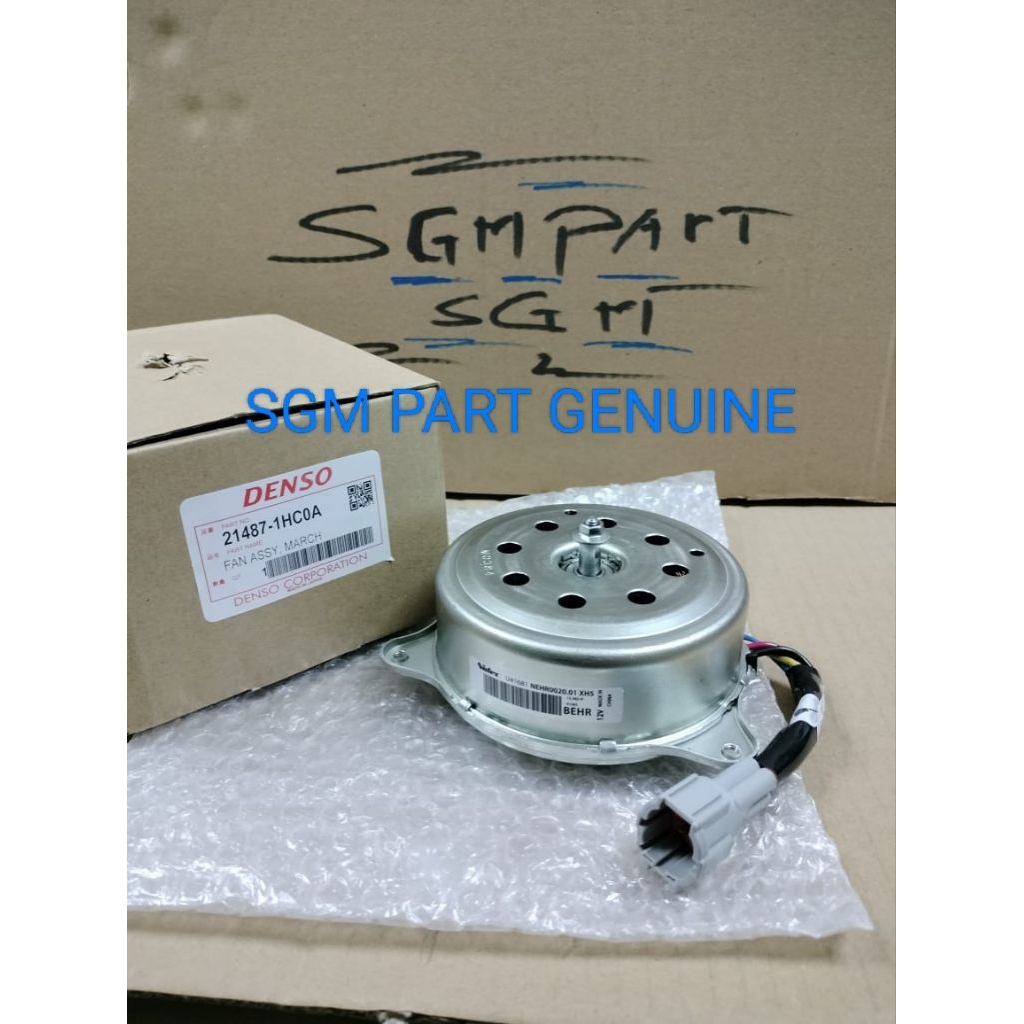motor fan Nissan march denso original Nissan march