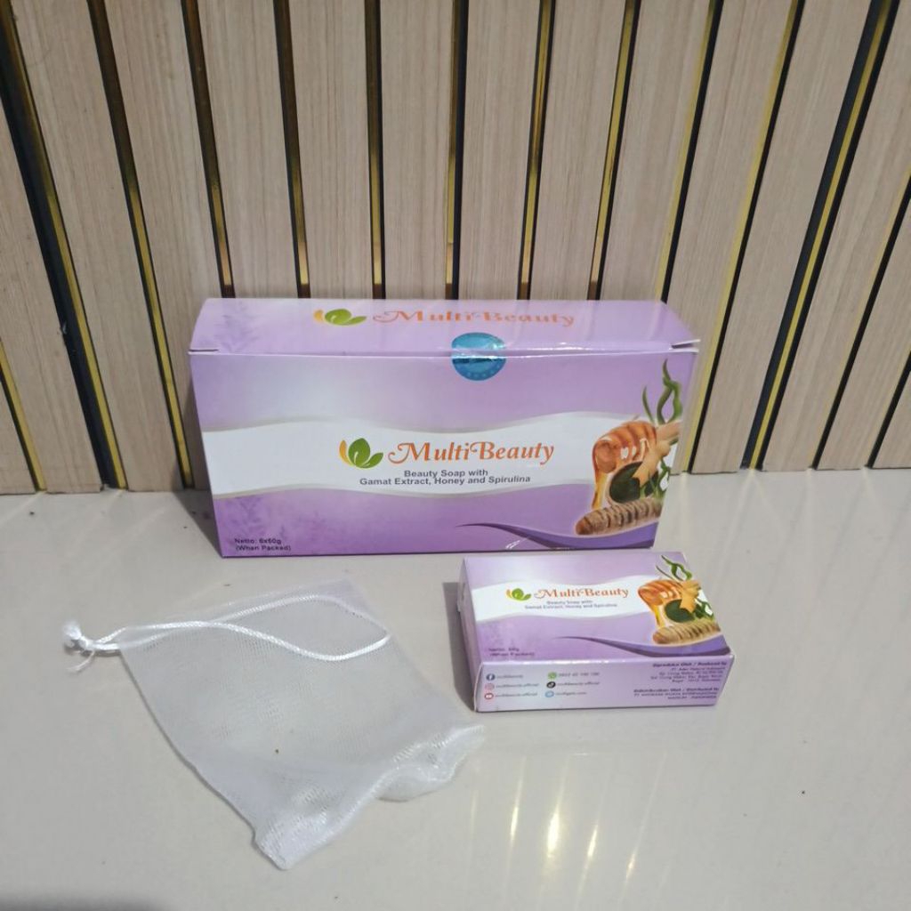 MULTI BEAUTY SOAP 1 PCS KEMASAN 60 G ORIGINAL