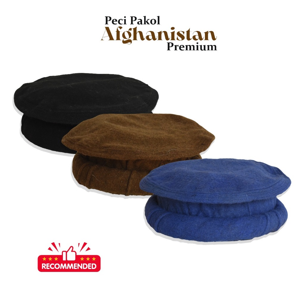 Peci Topi Pakol Afghanistan asli
