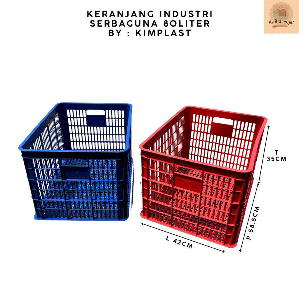 KIMPLAST - Keranjang Industri 80 Lt Liter Keranjang Industri Keranjang Dagang Keranjang Serbaguna Ke