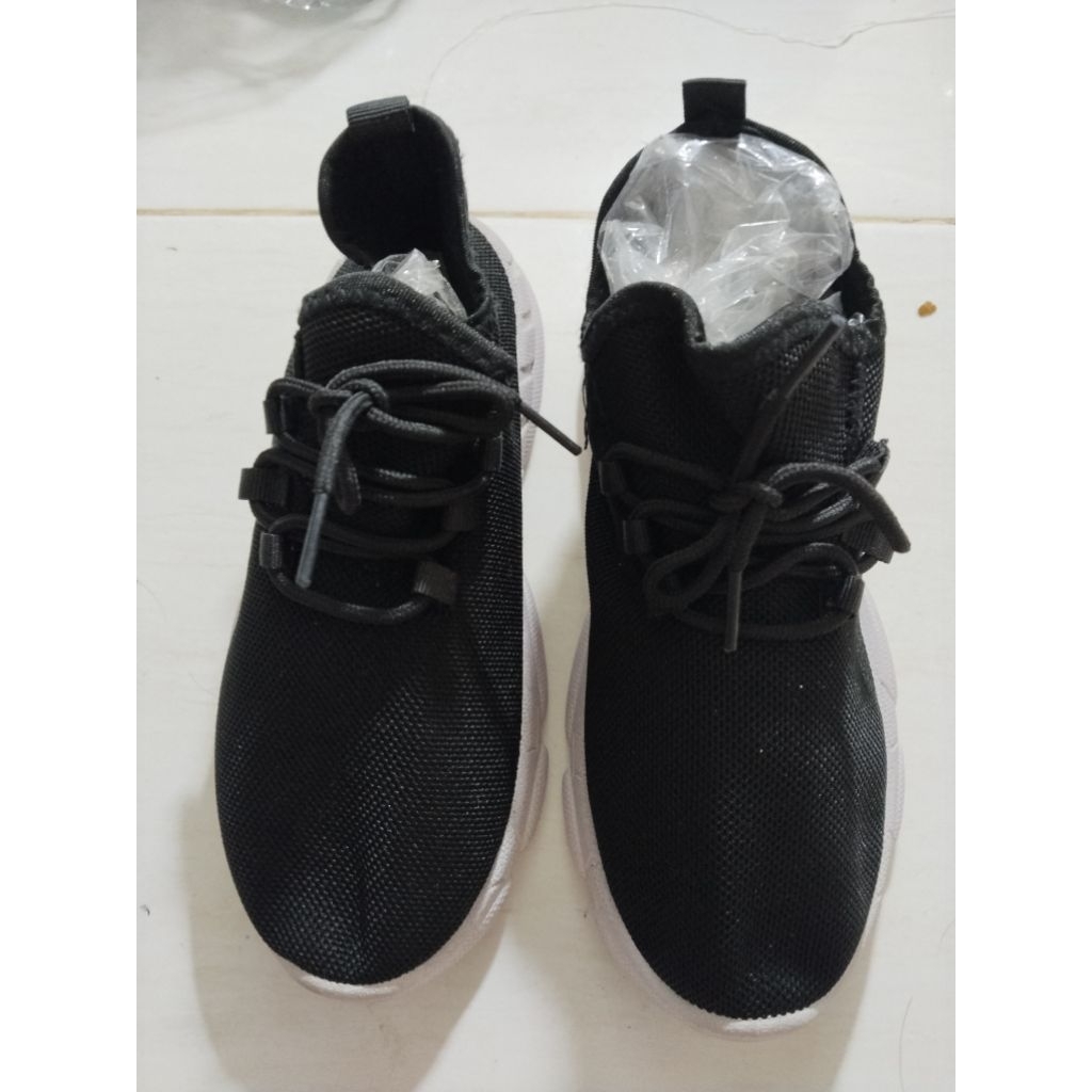 sepatu rajut cowok hitam 29-36