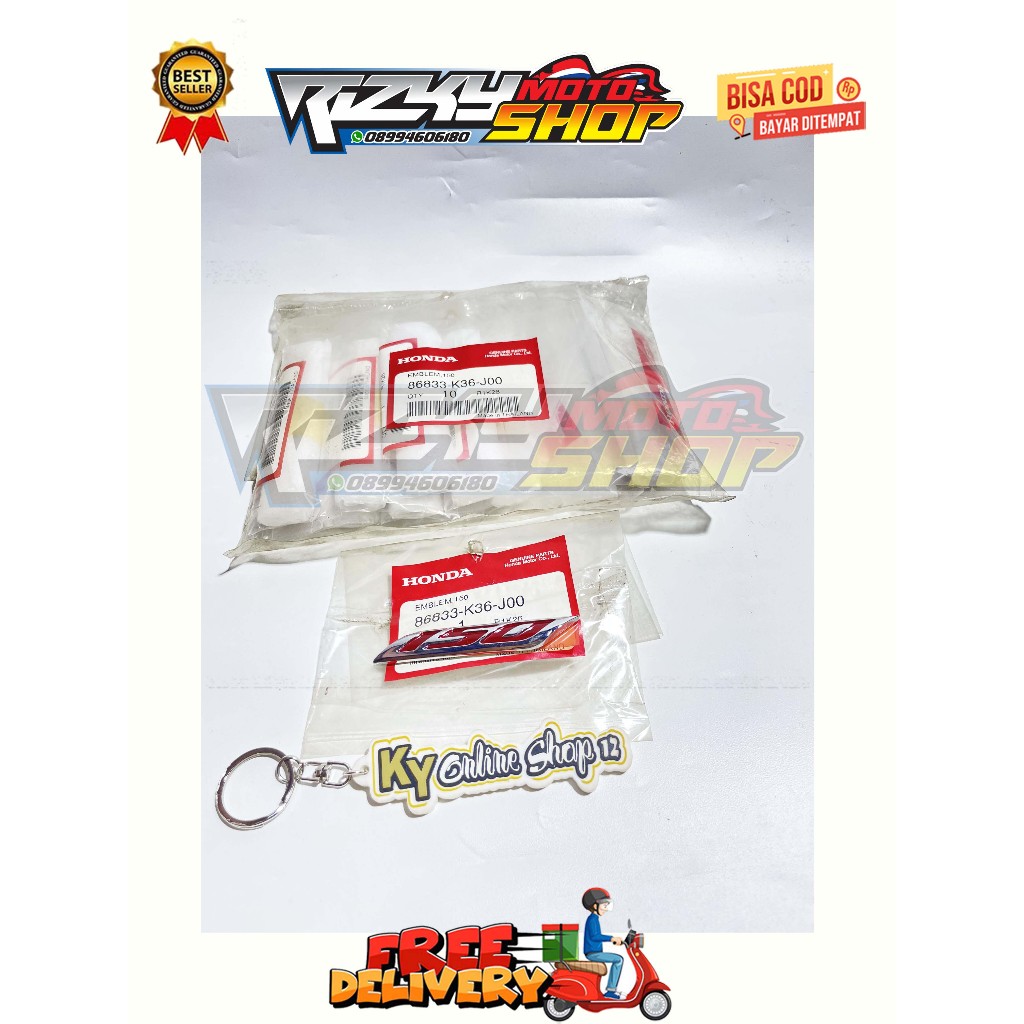 EMBLEM 150 ALL HONDA YAMAHA MATICK PCX VARIO MIO FINO BEAT DELUXE AEROX NMAX SCOOPY ADV STYLO NEO GE