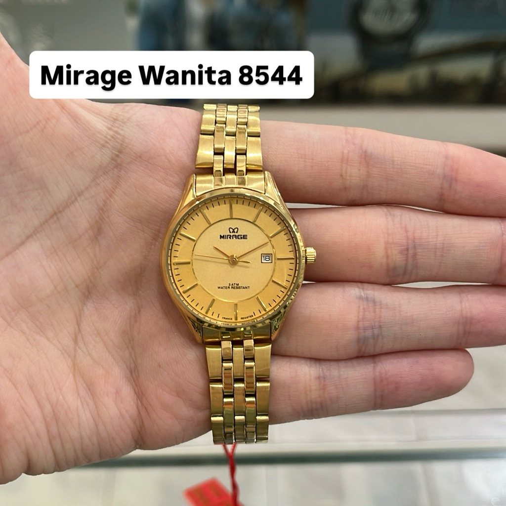 Jam Tangan Mirage 8544 Wanita Gold