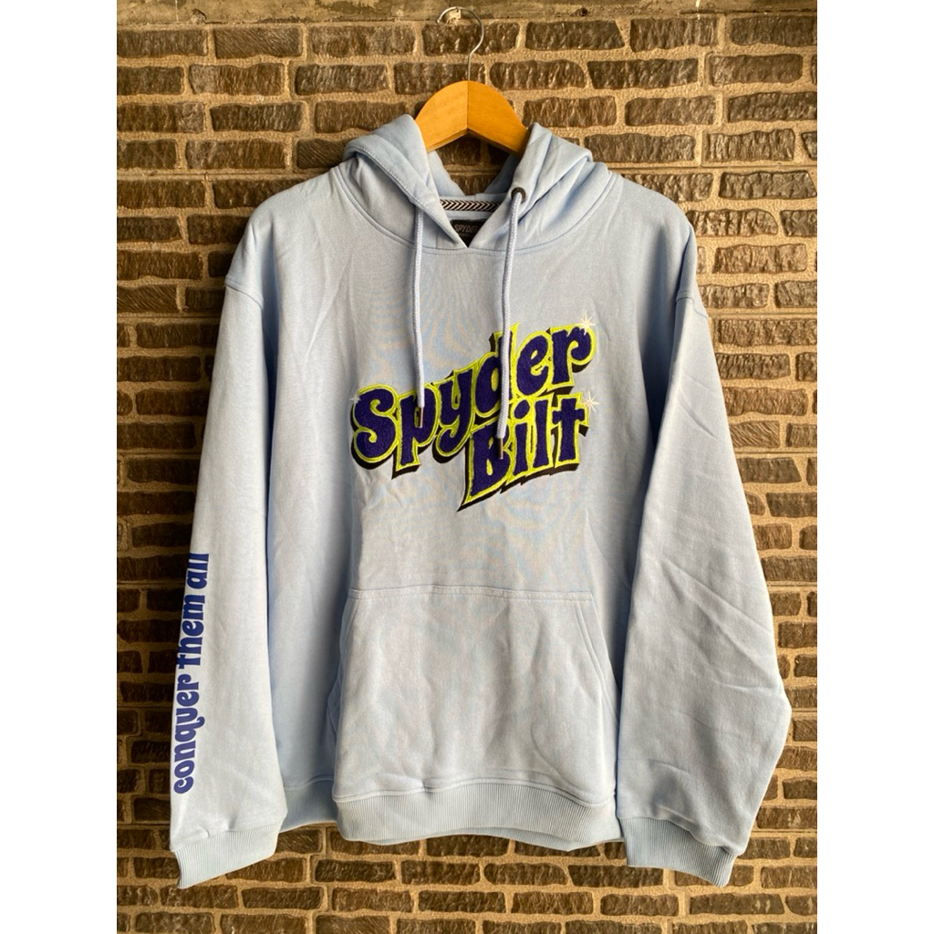 HOODIE SPYDERBILT ORIGINAL BIRU MUDA
