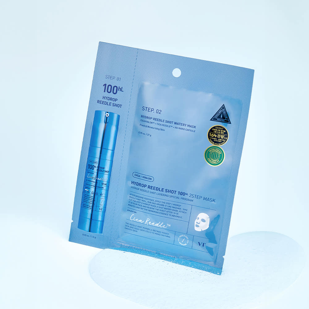 VT Cosmetic Hydrop Reedle Shot 100 / 300 / 700 2 Step Mask 5 pcs
