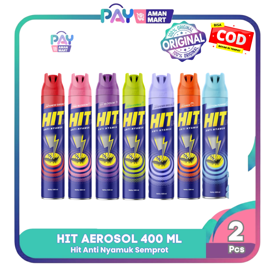 PAKET 2 PCS HIT SEMPROT SPRAY 400ML AEROSOL / HIT SEMPROT NYAMUK