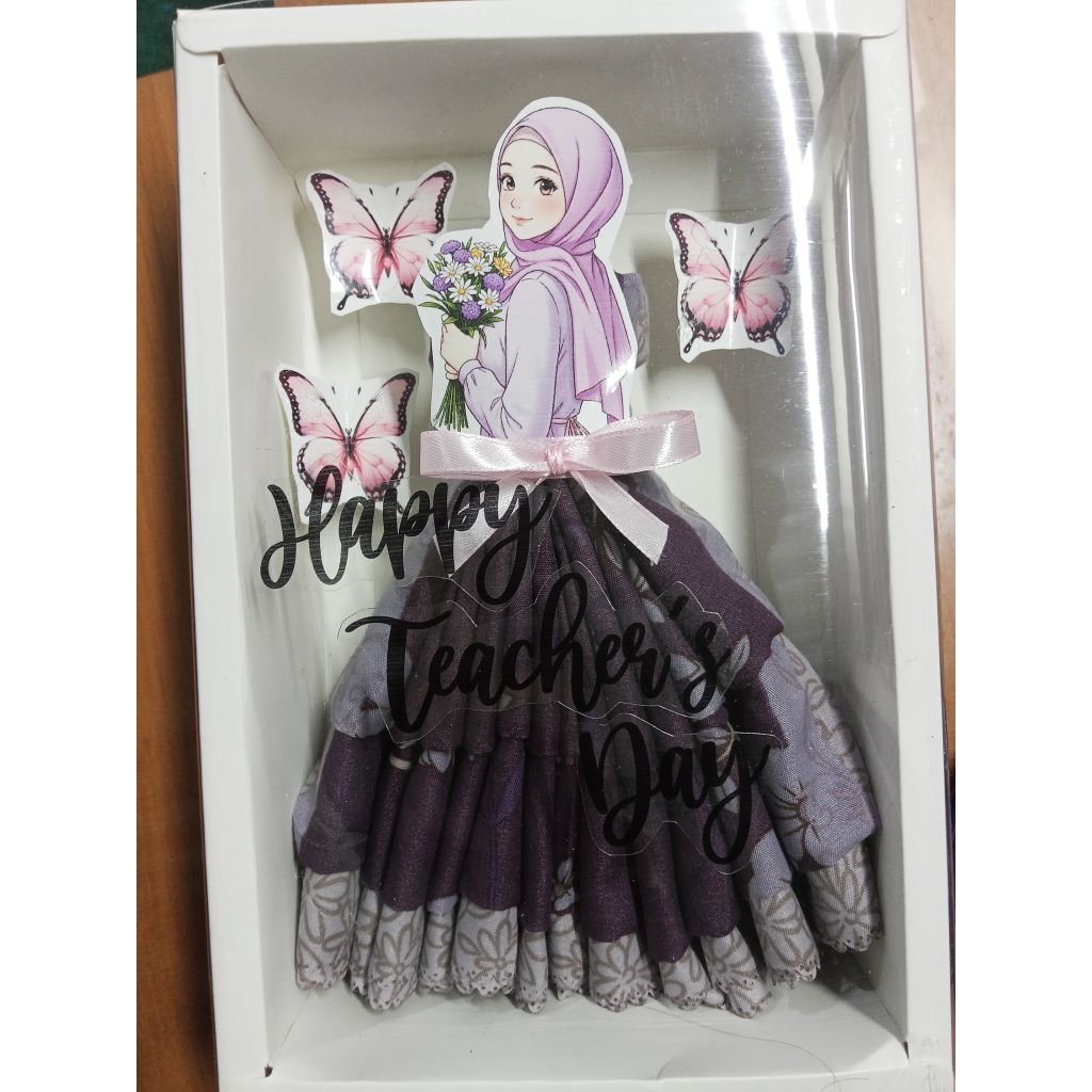 buket kado hadiah hari guru teacher jilbab