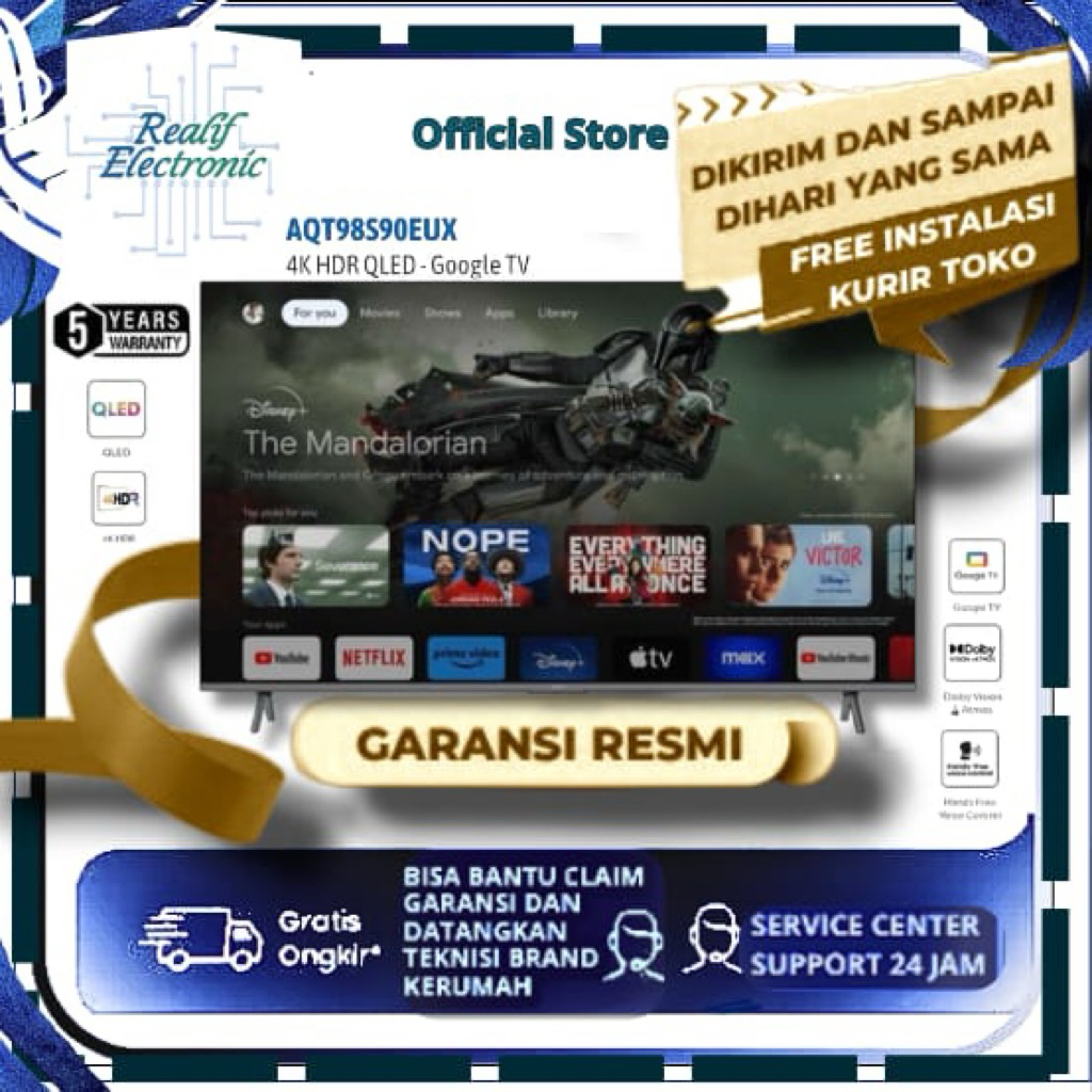 AQUA AQT50K85FUX Android Tv 50 Inch