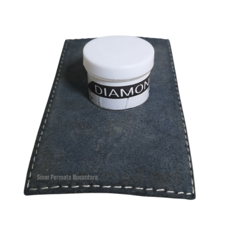 Serbuk intan diamond batu akik plus kulit gread 0.5 isi 20 carat original