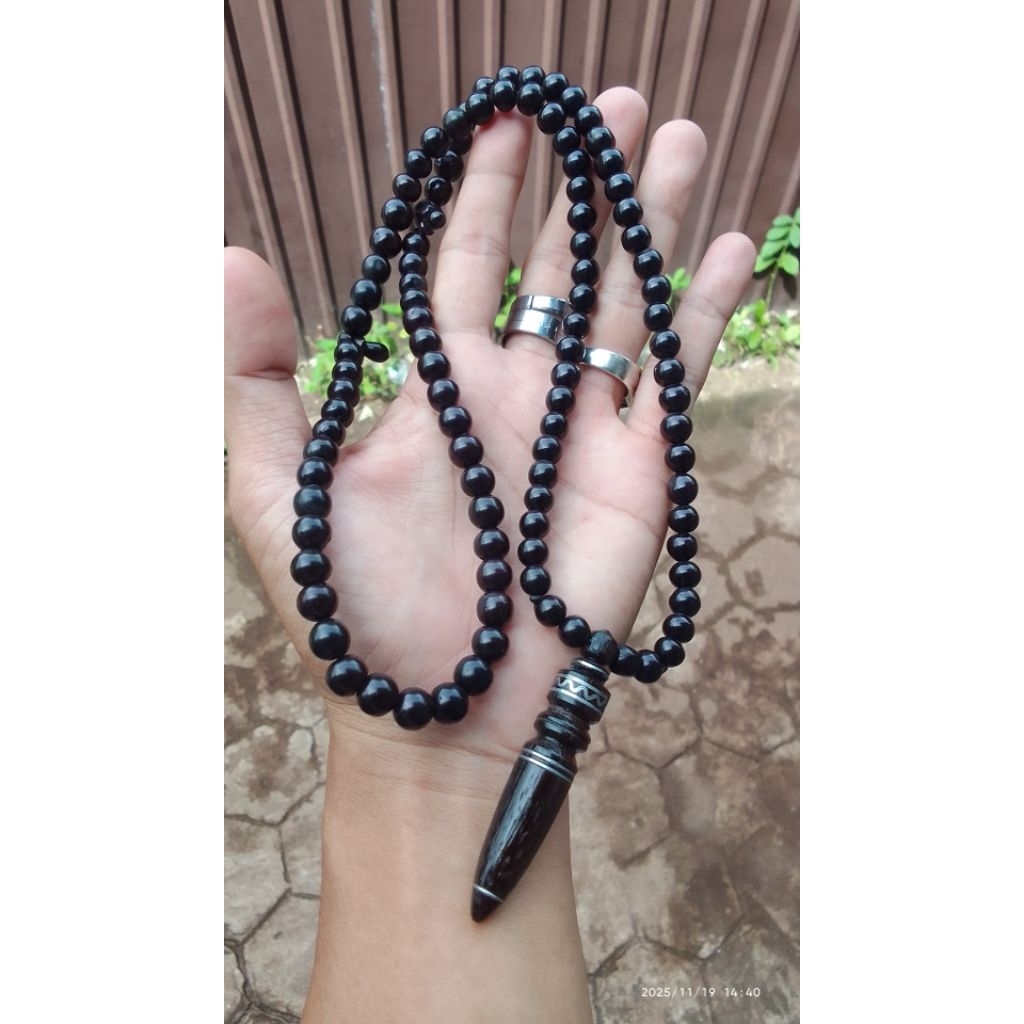 tasbih cemeti kayu ulin nini imay