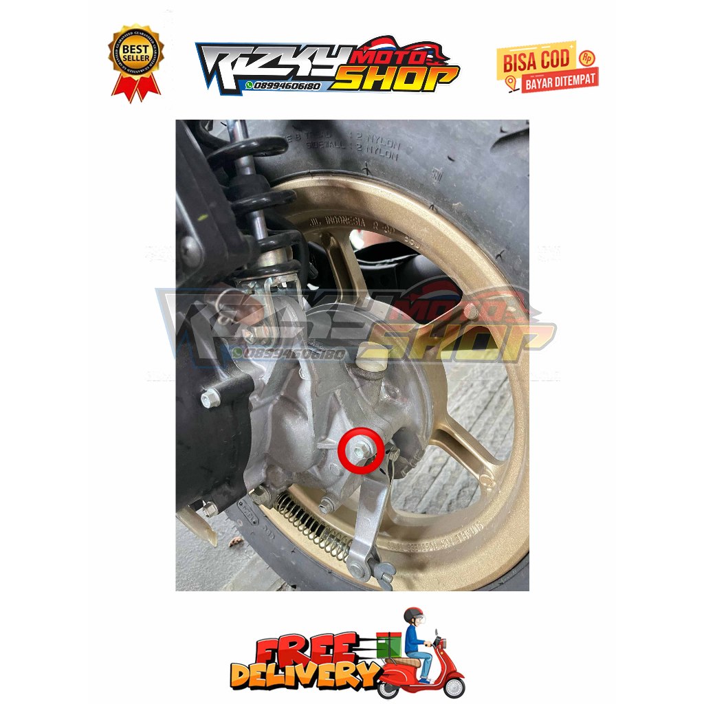 BAUT KRENGKES AJA ( 1 BAUT ) MIO SERIES 115 / 125 M3 J SOUL GT FINO X RIDE GEAR Z S GRANDE FAZZIO TA