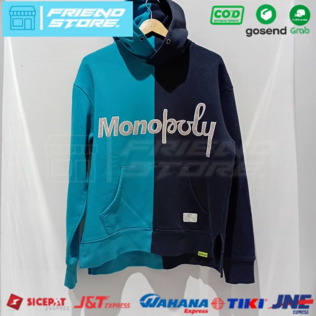 Hoodie Monopoly Original uk. M (Second) LD. 114 x T. 70 cm