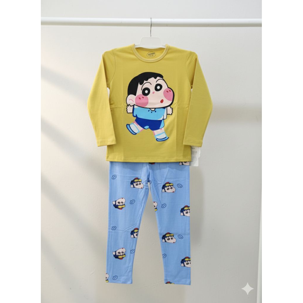Piyama Anak Import Premium Motif Crayon Sinchan
