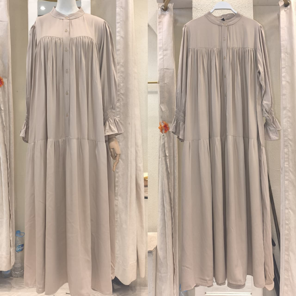 Gamis Polos Bahan Katun Rayon