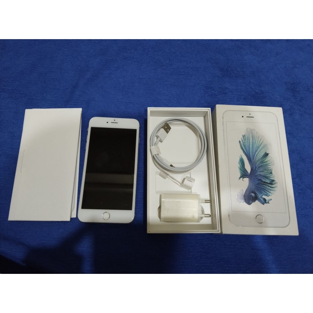 Iphone 6s Plus 32GB Silver Full Set Ex IBX Original No Minus