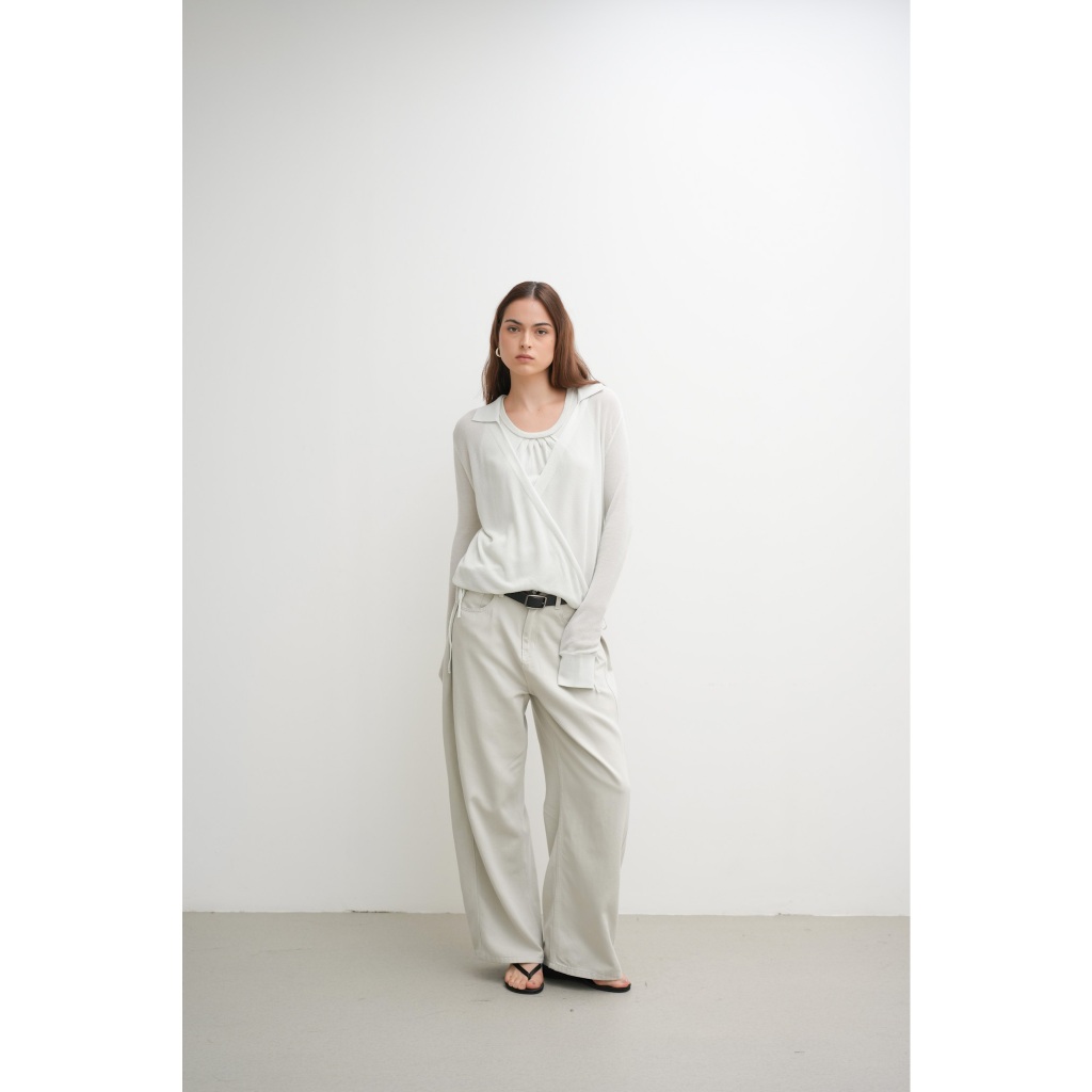 Jenna Wrap Knit Top | LAYERED STILLNESS