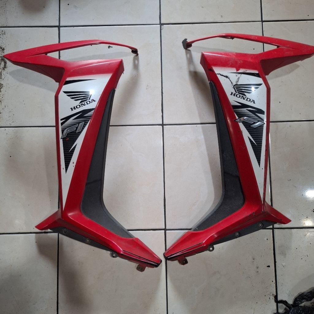 64450-K41 64400-K41 Cover L/R Front Hitam Supra X 125 Fi Kyz K41 Cover Body Samping Sayap Kanan Kiri