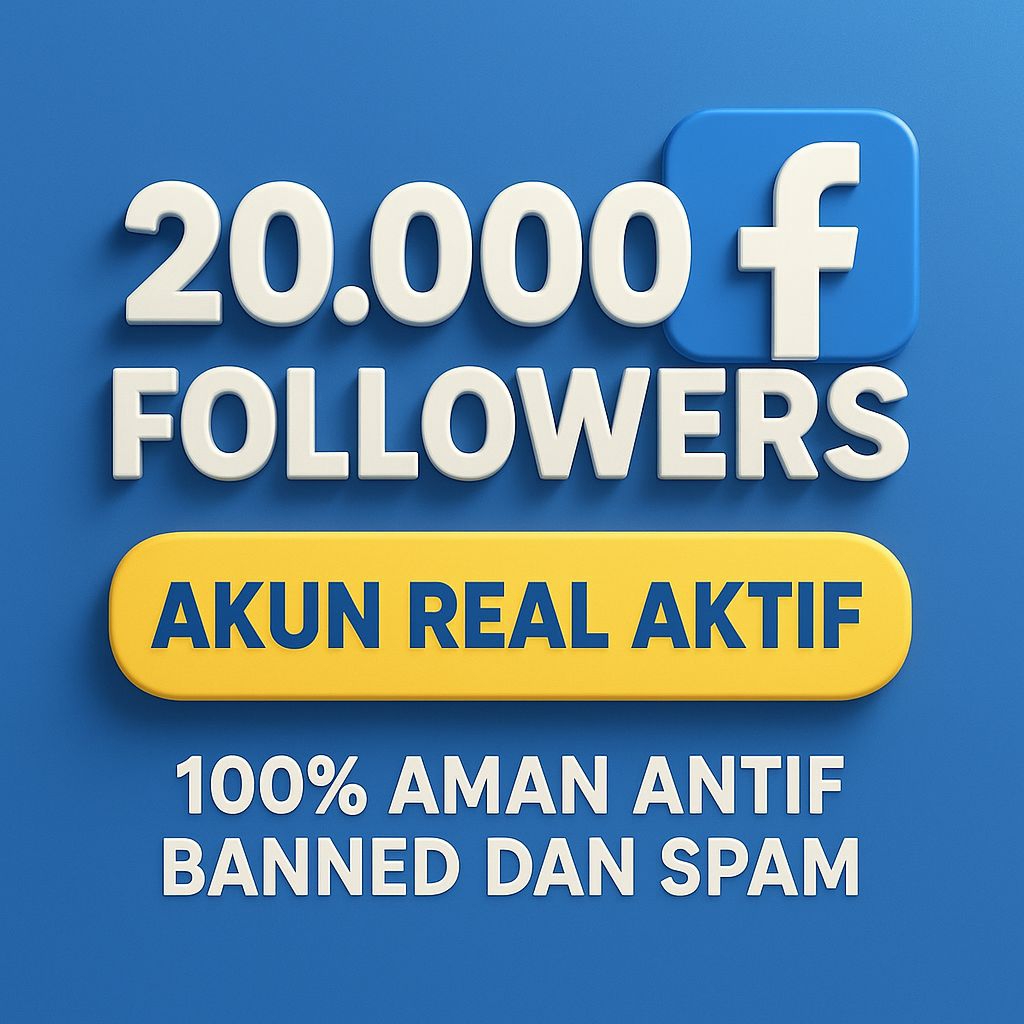 Follower Facebook Pengikut Facebook Akun Aktif Profil/Halaman Aman Monetisasi
