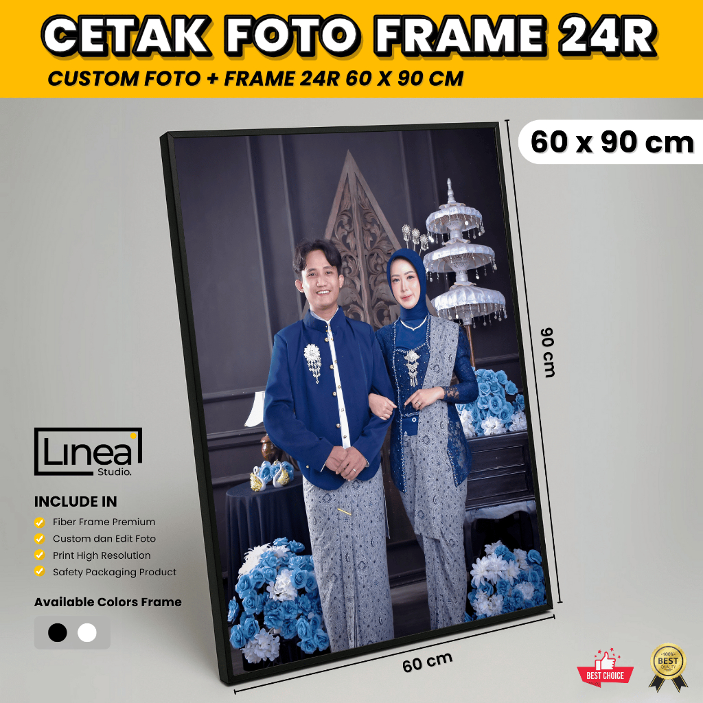 Cetak Foto Bingkai Frame 24R 60x90cm