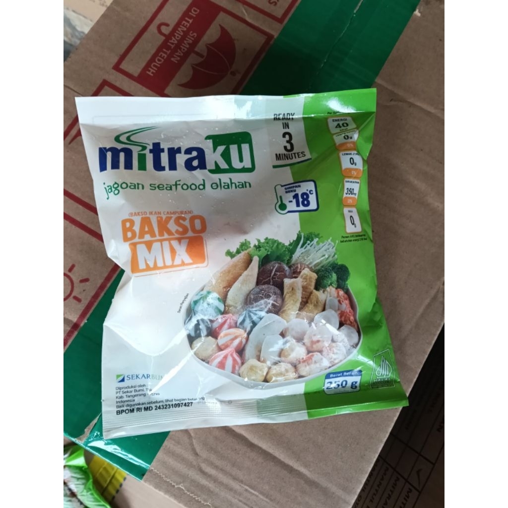 MITRAKU BAKSO IKAN CAMPURAN 250GR | BAKSO IKAN MIX