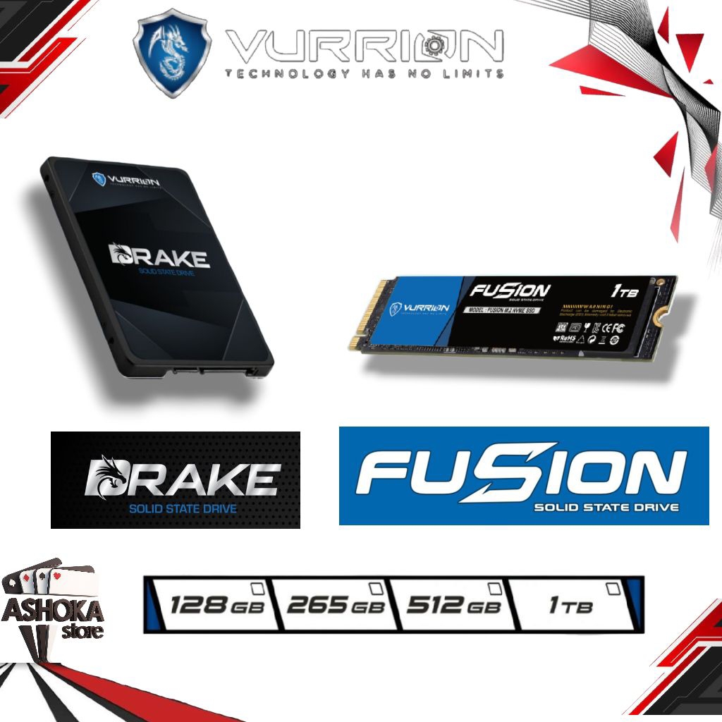 SOLID STATE DRIVE SSD VURRION NVME VURRION VURION / SSD VURRION DRAKE / NVME VURRION FUSION / SSD VU