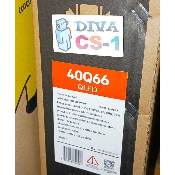 New Coocaa 40Q66 Google TV Android 40inch QLED Dolby Stereo Bandung Antapani Dsk