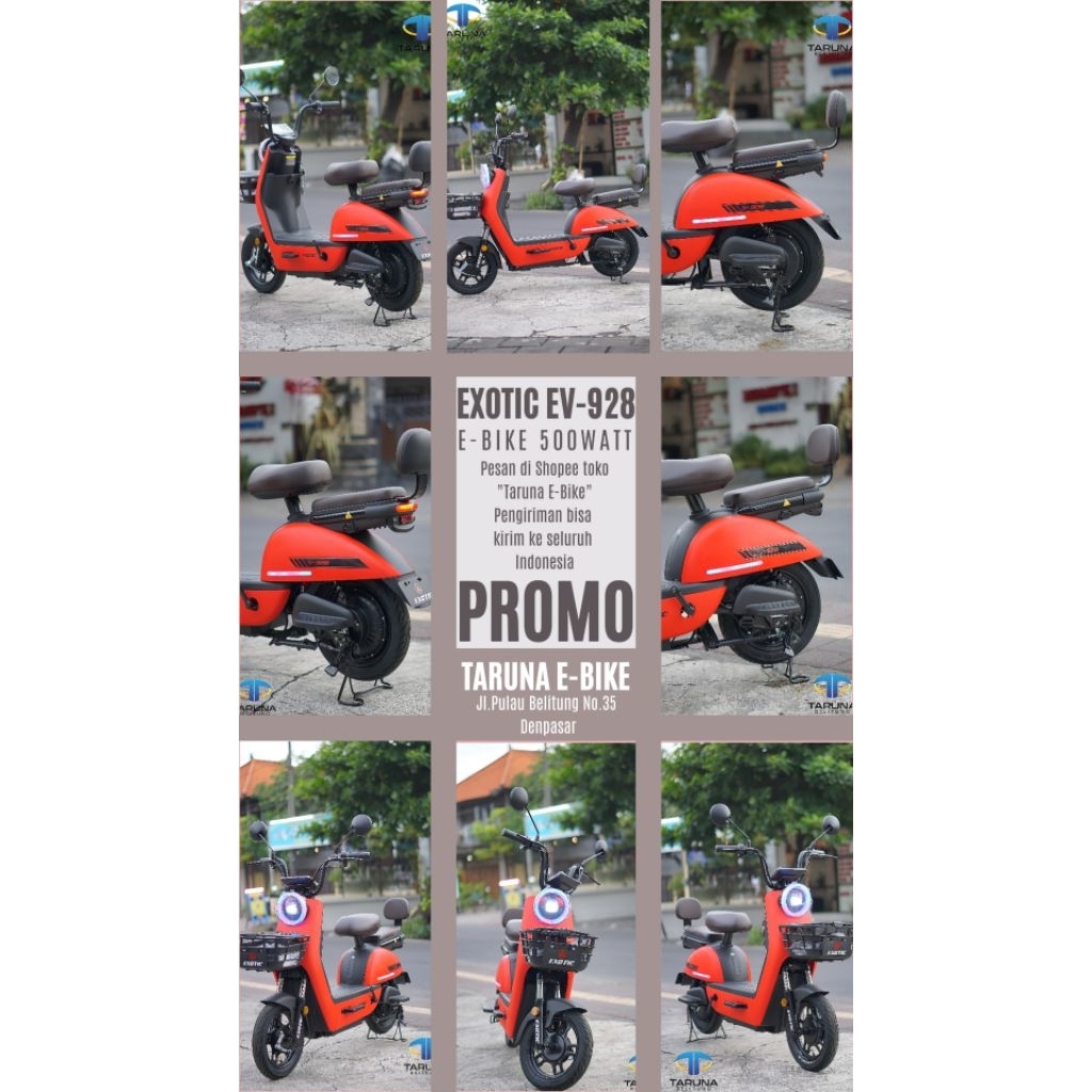 Paling Laris Sepeda Listrik Exotic EV-928 500Watt