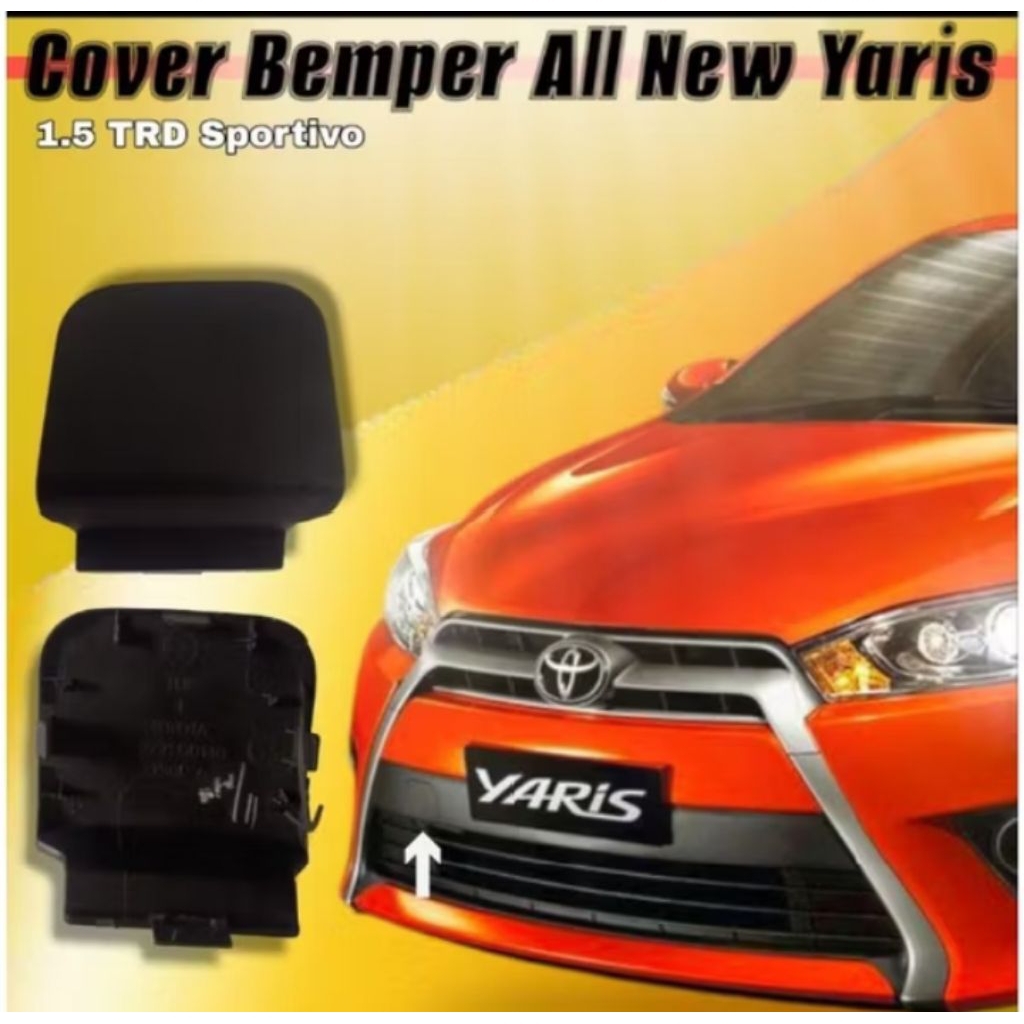 cover tutup bemper depan yaris lele 2014 original