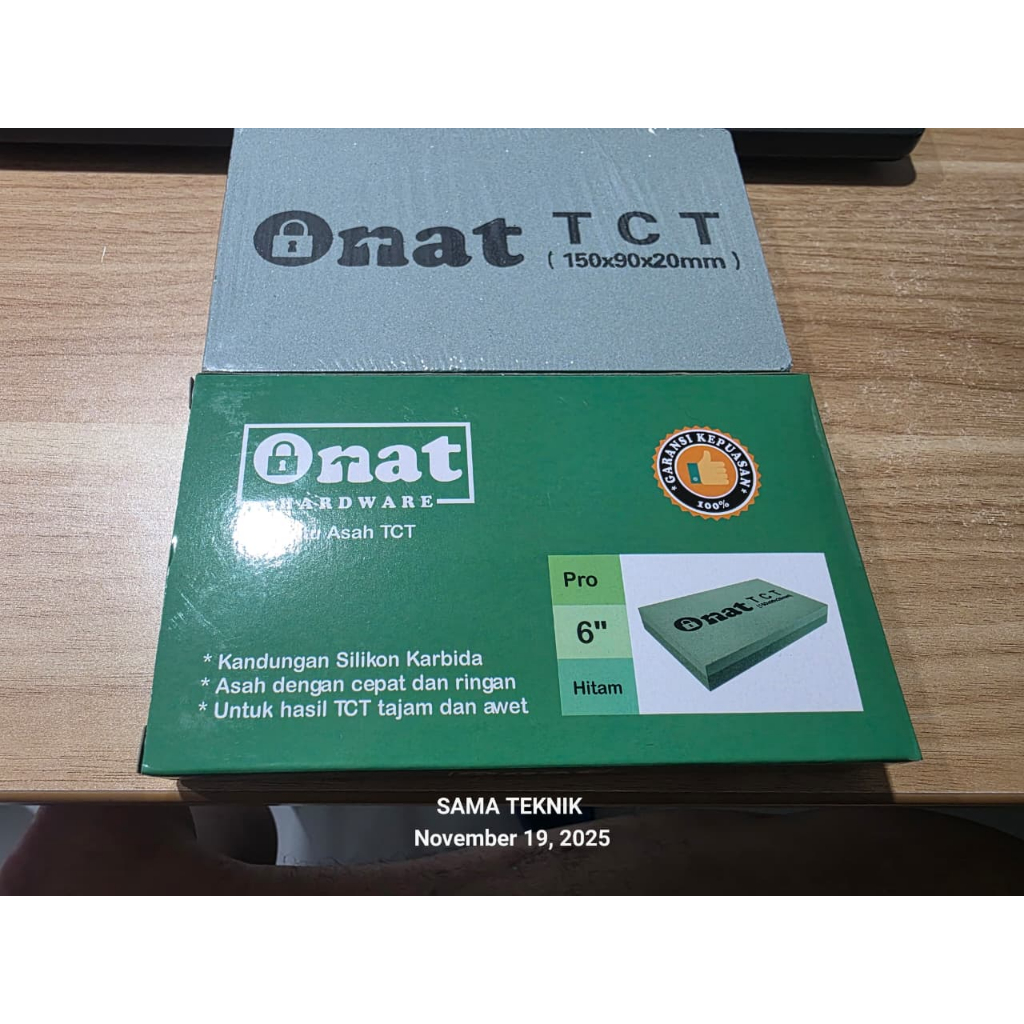 ONAT Batu Asah Pengasah Mata Ketam Planer BladeTCT (150x90x20mm) ONAT PRO