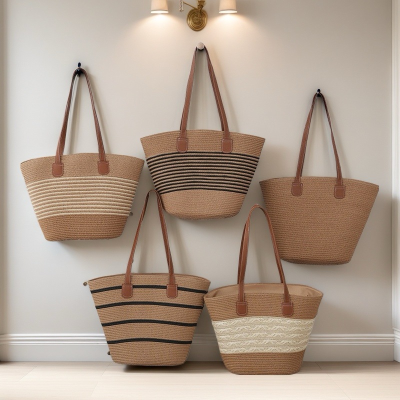 Tas Anyaman Wanita Import Premium / Tas Jerami / Tas Bali / Tas Pantai / Summer Shoulder Tote Bag