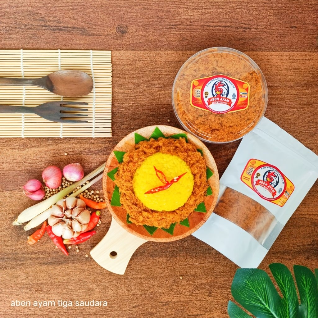 Abon Ayam Tiga Saudara 500gr (kemasan pouch)