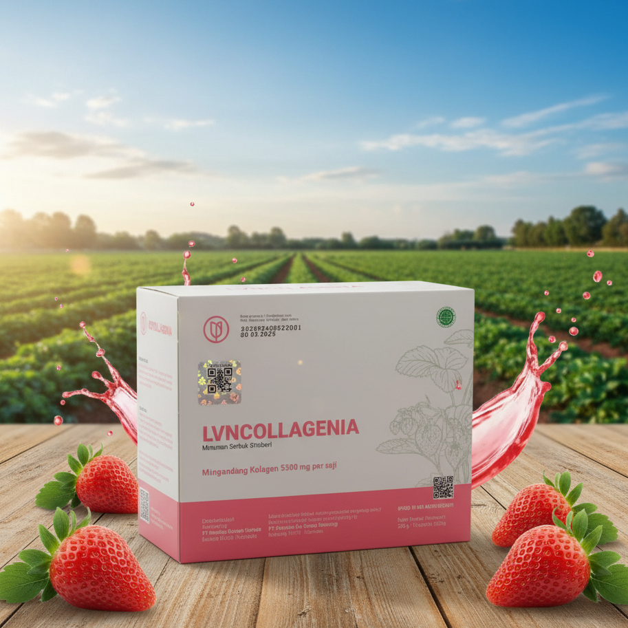 1 Box Lvn Collagenia | Minuman L- Glutathione | Minuman Kolagen | Premium Collagen Drink | Collagen 