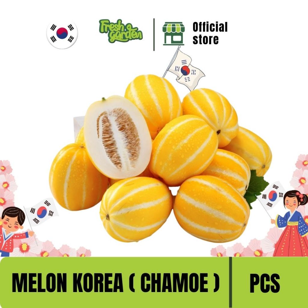 BUAH MELON KOREA - MELON CHAMOE KOREA PER PCS