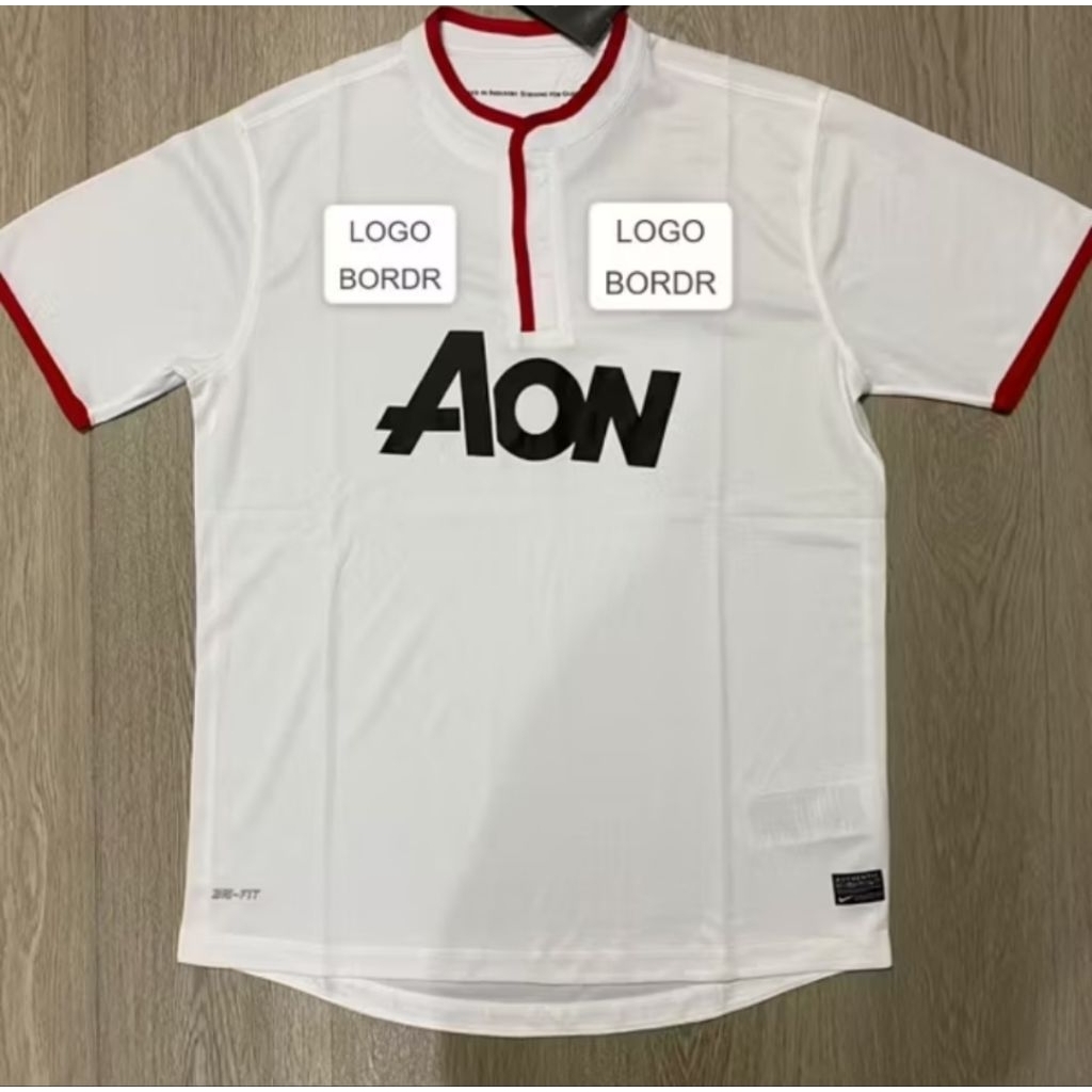 JERSEY BOLA RETRO MANCHESTER UNITED MU AWAY 2012 2013