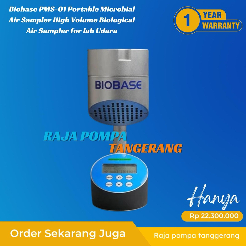 Biobase PMS-01 Portable Microbial Air Sampler High Volume Biological Air Sampler for lab Udara