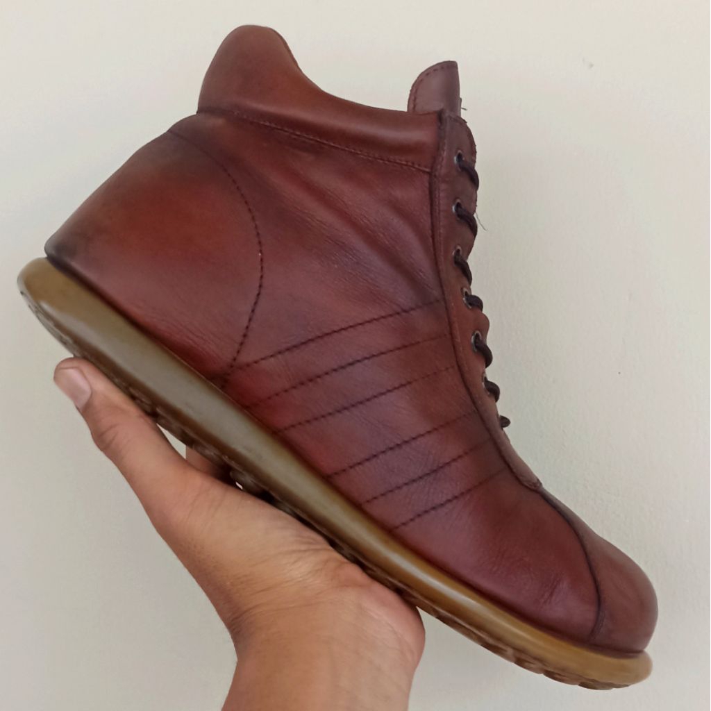 CAMPER BOOTS Brown Leather Made In Maroko