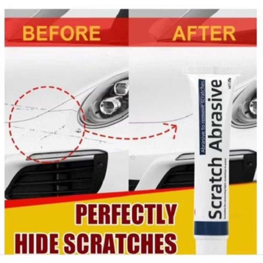 Spidol baret mobil compound penghilang baret helm body motor kasar scratch remover Putih hitam Abu-a