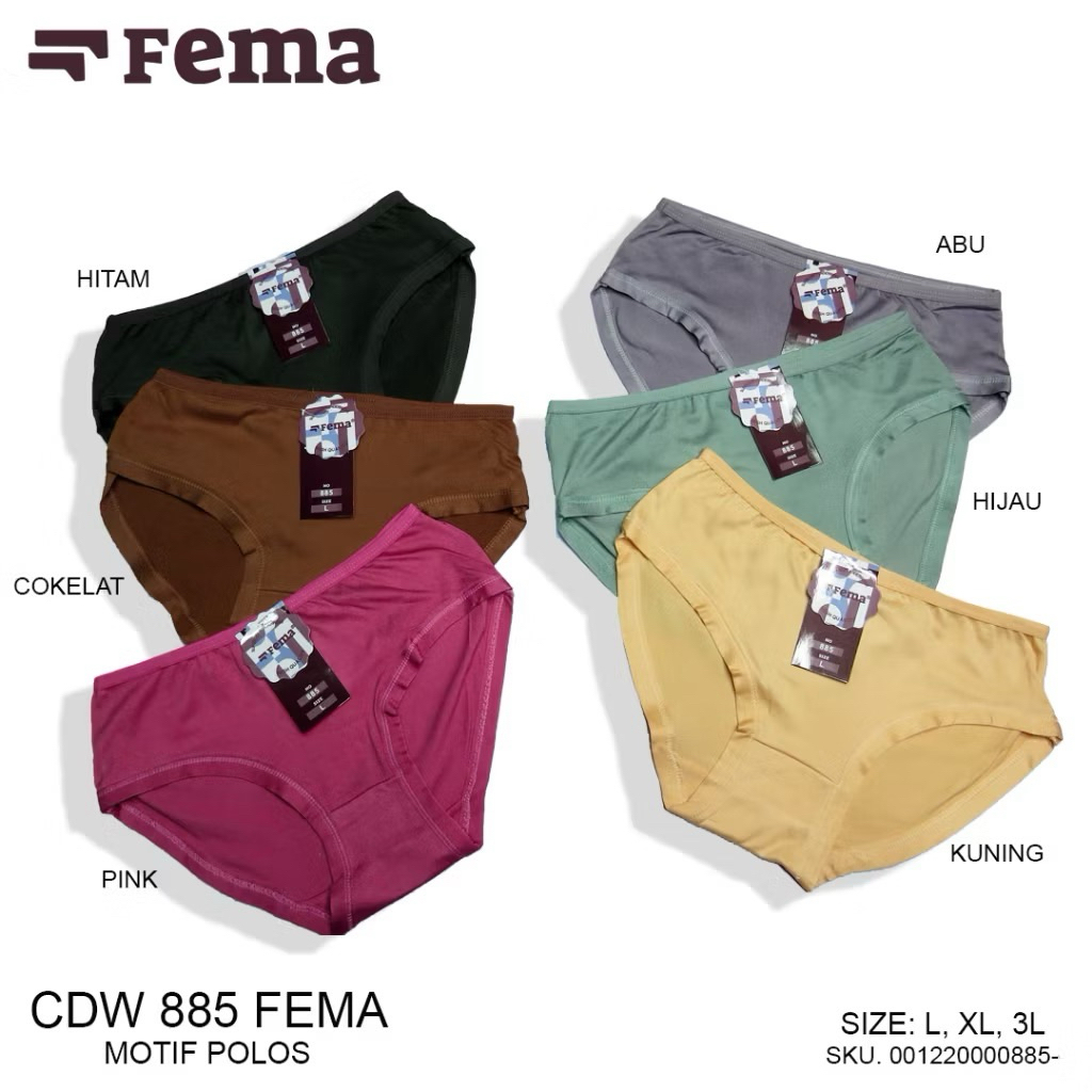TSC- CELANA DALAM WANITA FEMA SUPER SOFT CD PEREMPUAN FEMA 885