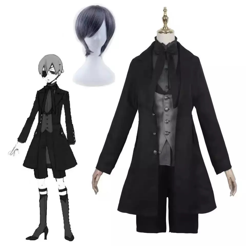 Black Butler Ciel Phantomhive Cosplay Costume Japanese Anime Carnival Party Devil Uniform