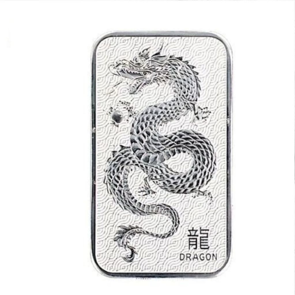 2025 SILVER BATANGAN 1 OZ DRAGON / NAGA PERTH MINT 999