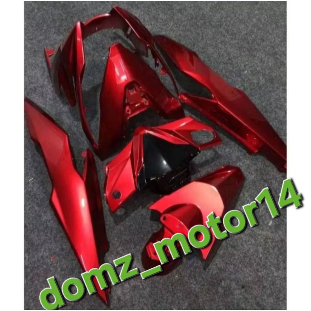 cover full set body halus honda beat new esp echo 2016 2019 warna merah candy
