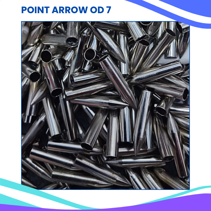 Point Arrow OD 7 mm Berat 2,4 gram | Point Arrow Diameter Luar 7 mm | Grosir Point Arrow