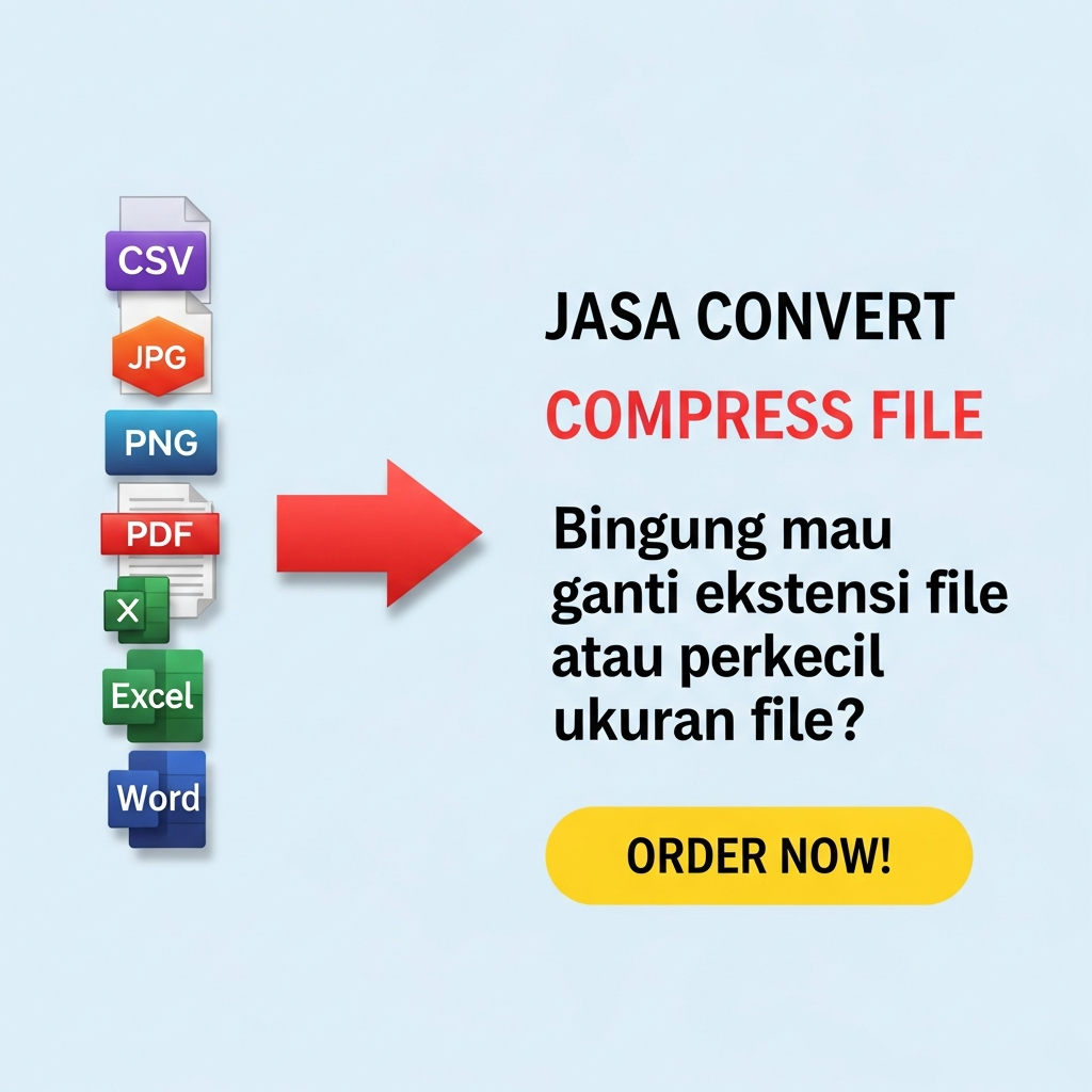 JASA CONVERT, COMPRESS PDF (> 20 LEMBAR), KECILIN PDF JADI 1 MB, WORD KE PDF, PDF KE WORD, PDF 1 MB