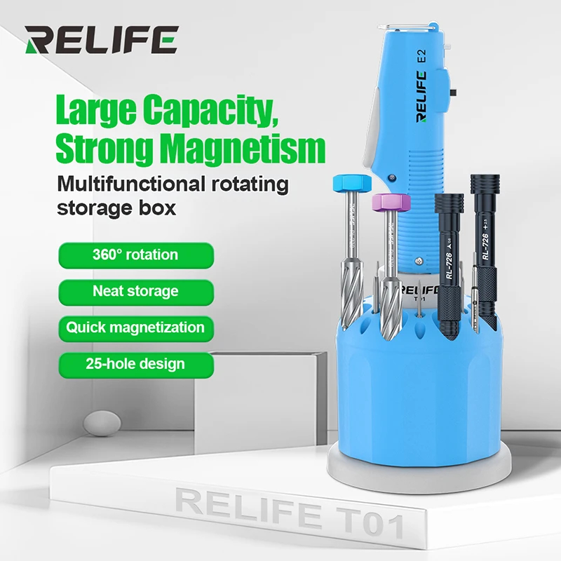 Obeng Set / Obeng Electric RELIFE E2 / RELIFE TO1 Electric Screwdriver Set With Multi-Speed Adjustab