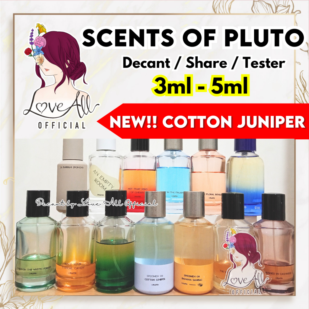 SCENTS OF PLUTO 3ml - 5ml ALL VARIANT Decant Share in Bottle Tester Banana Sambac Cotton Juniper Ain