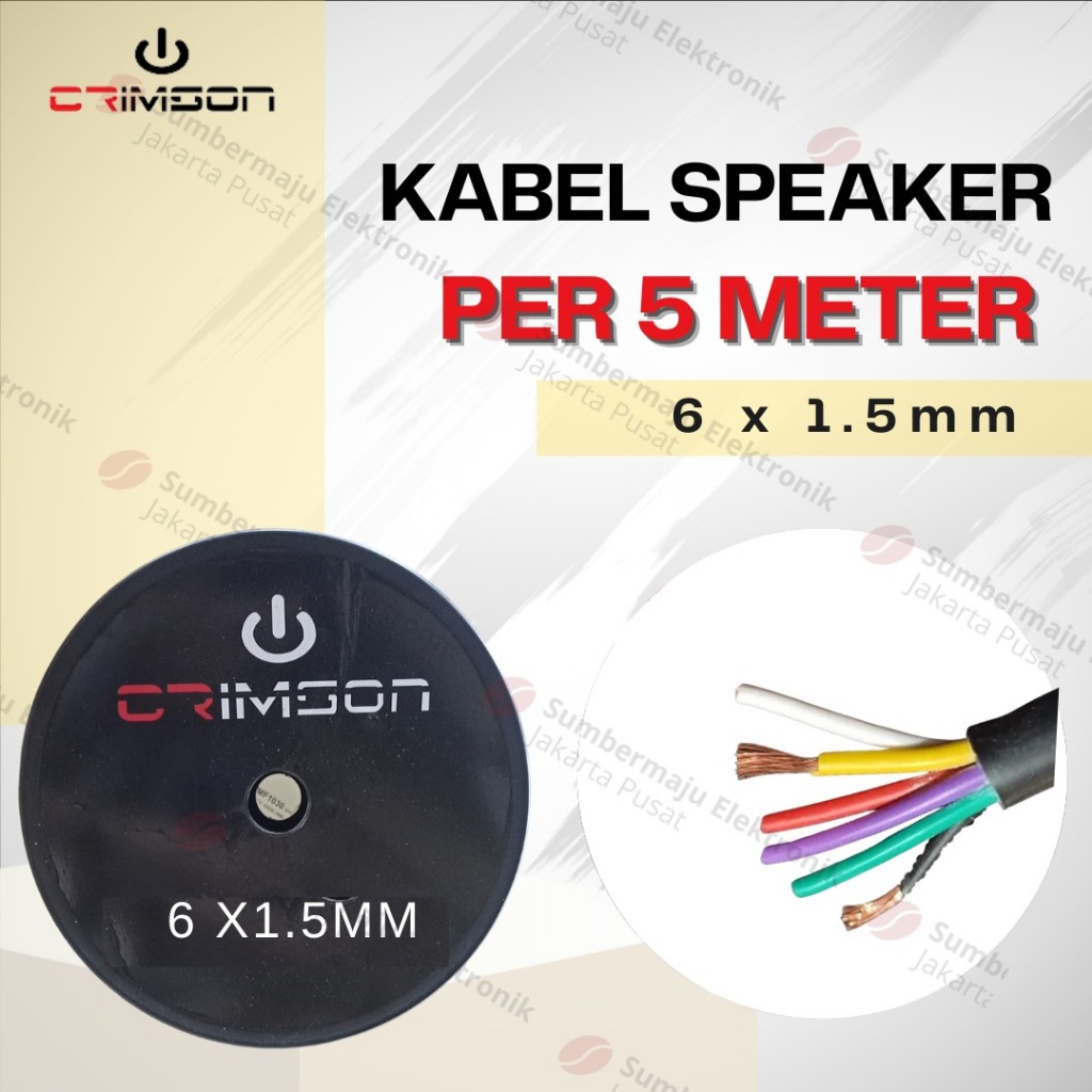 KABEL SPEAKER HIGH QUALITY CRIMSON 6x1.5 6 x 1.5 5 Meter