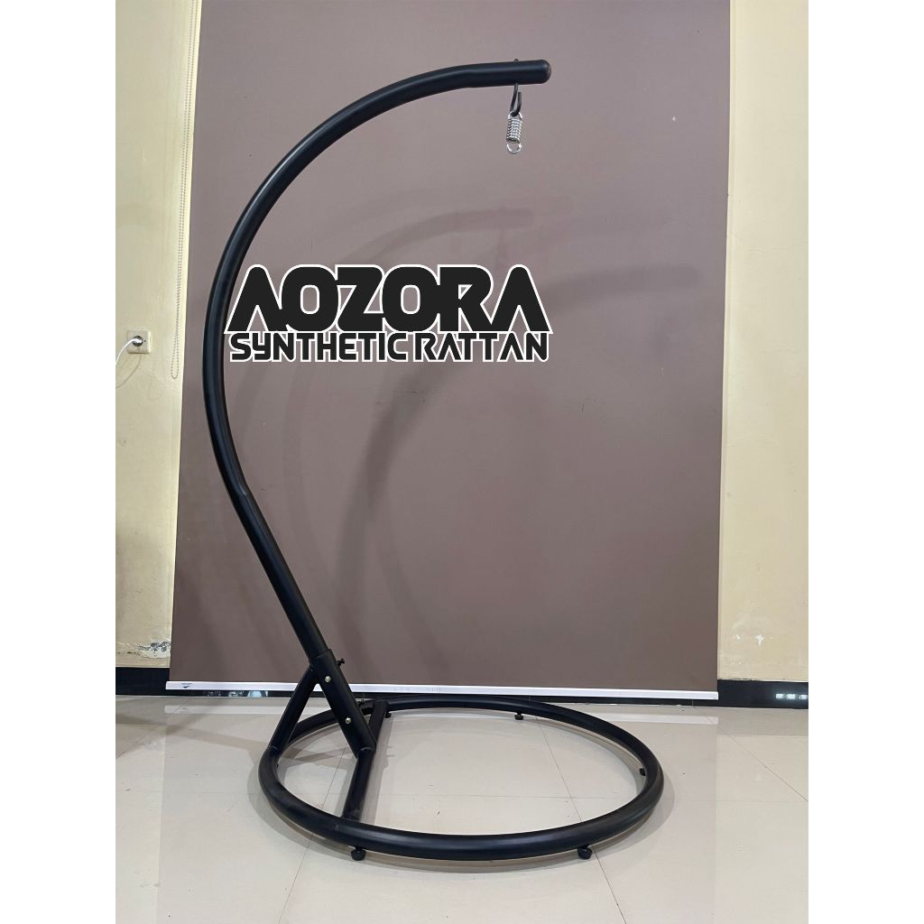 Tiang Ayunan Gantung Rotan Sintetis Standar Universal ( Hanya Tiang / Stand Besi Ayunan )